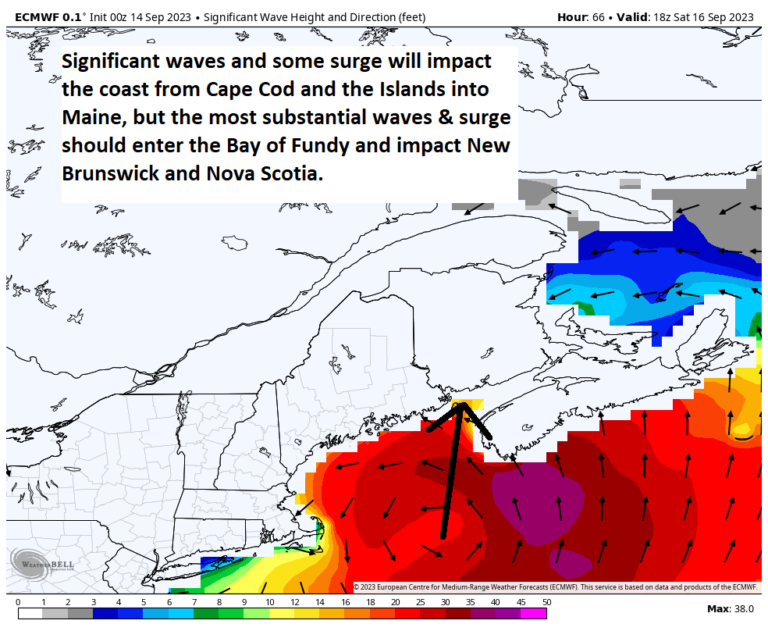 Hurricane Lee continues on its path toward New England and Atlantic ...