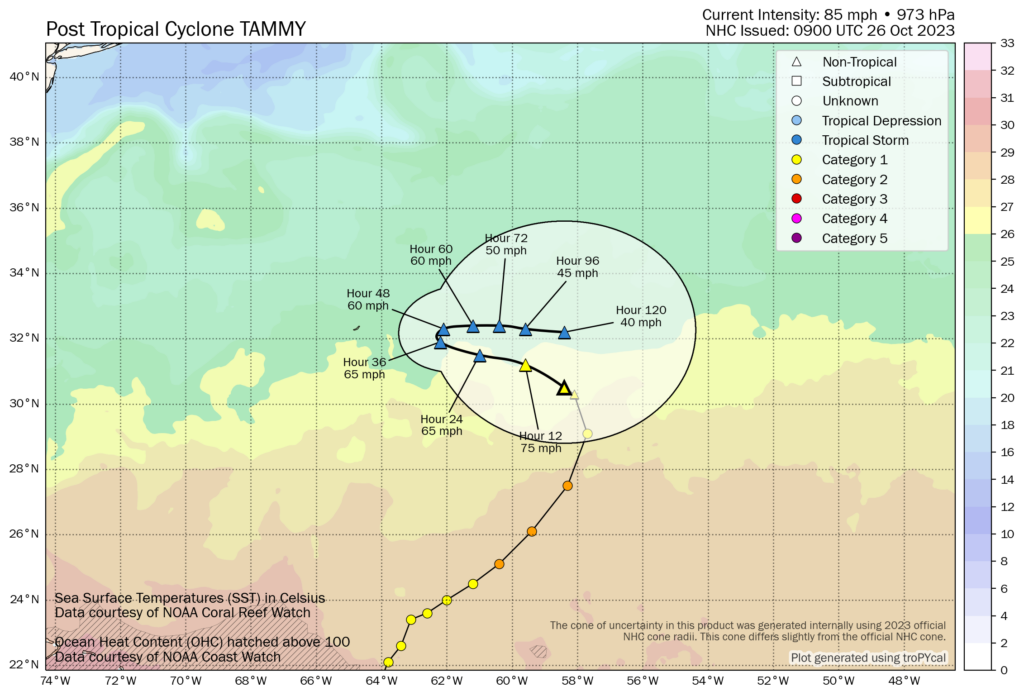 Tammy eyes Bermuda after Hurricane Otis makes unprecedented landfall in  Mexico as a Category 5 storm