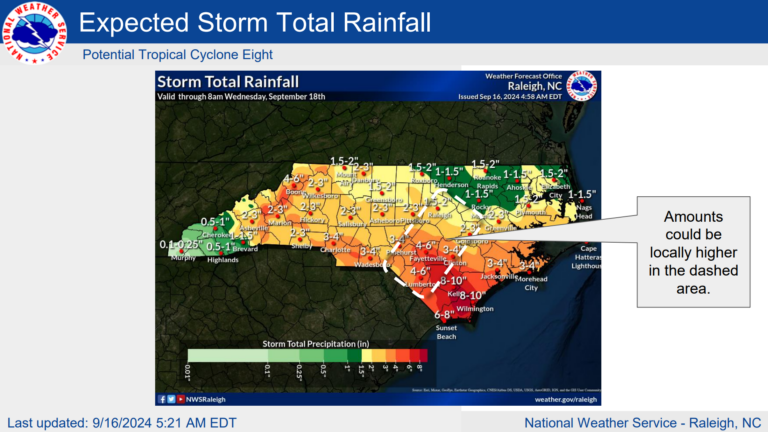 Potential Tropical Cyclone 8 dumping exceptional rainfall near ...